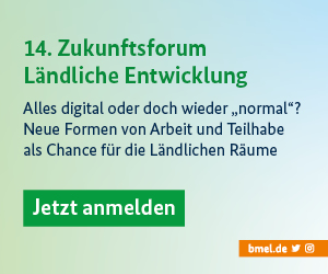 14. Zukunftsforum Ländliche Entwicklung Anmeldung - DSEE