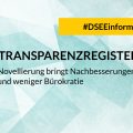 DSEE Informiert: Transparenzregister