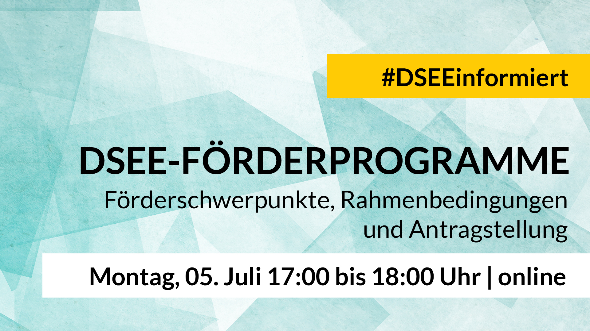 DSEE-Förderprogramme 2021