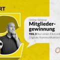 Foto von einem Mann mit Fußball, Text: Online-Seminar Mitgliedergewinnung Teil 3 am 20. Juli 2021