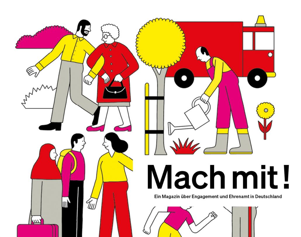 Illustration des "Mach mit"-Magazins