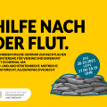 Grafik mit Sandsäcken zum Online-Seminar Rechtsberatung in der Fluthilfe am 28.10.21 um 17 Uhr