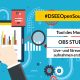 Grafik mit dem Text: #DSEE-OpenSource - Tool des Monats OBS-Studio