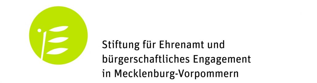 Grüner Kreis mit weißer Ähre und dem Text: Stiftung für Ehrenamt und bürgerschaftliches Engagement in Mecklenburg-Vorpommern