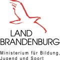Logo des Landes Brandenburg, darunter Ministerium für Bildung, Jugend und Sport