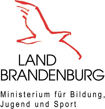 Logo des Landes Brandenburg, darunter Ministerium für Bildung, Jugend und Sport