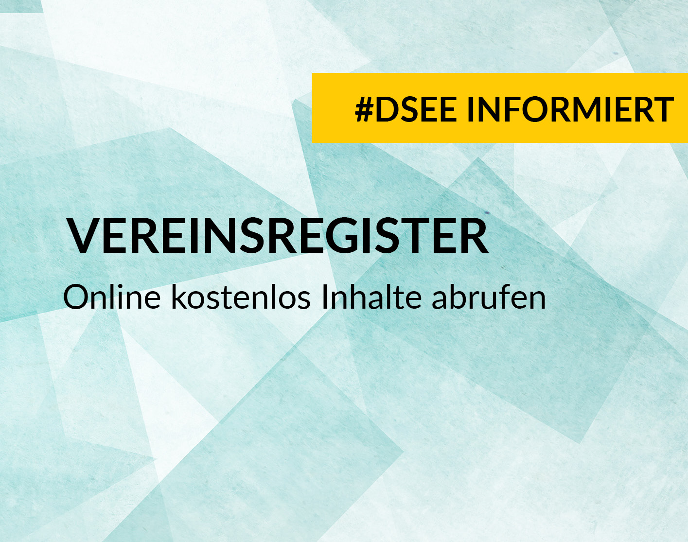 Vereinsregister. Online kostenlos Inhalte abrufen