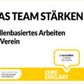 Das Team stärken. Rollenbasiertes Arbeiten im Verein. DSEEerklärt, 8. November