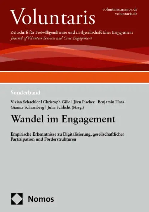 Für mehr Details klicken - Vorschaubild_Sammelband_Wandel im Engagement Zu sehen ist das Titelbild des Sammelbands "Wandel im Engagement".