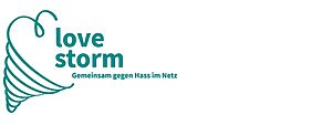 Logo LoveStorm – Gemeinsam gegen Hass im Netz