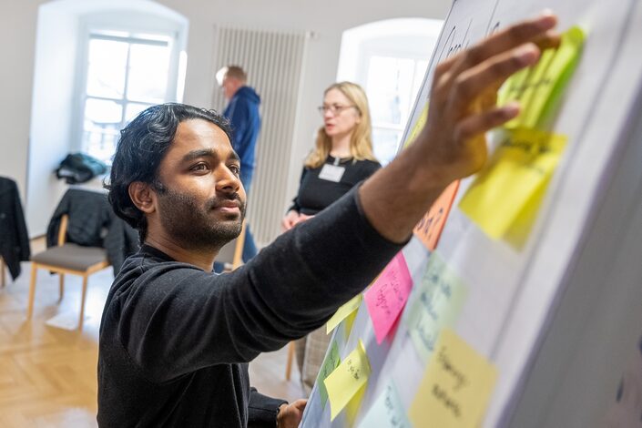 Foto von Teilnehmenden am Workshop im FuturE-Programm