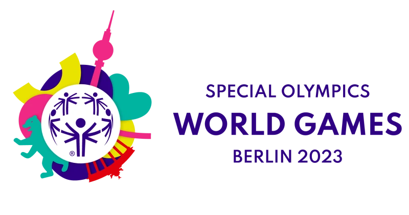 Logo der Special Olympics mit dem Schriftzug: Special Olympics World Games Berlin 2023