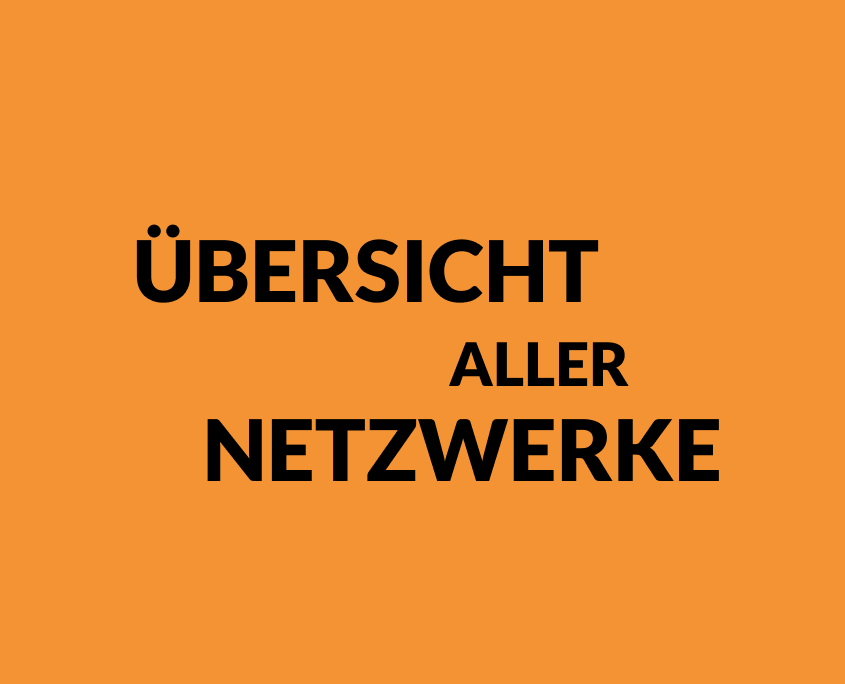 Grafik mit dem Text: Übersicht aller Netzwerke