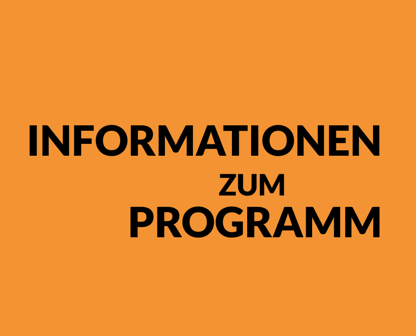 Grafik mit dem Text: Informationen zum Programm