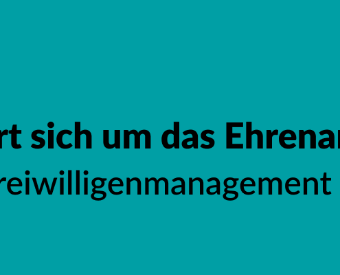 Grafik mit grünem Hintergrund und einer gezeichneten Glühbirne. Text: #EngageiertGeforscht TH Nürnberg. Wer kümmert sich um das Ehrenamt? Pilotprojekt Freiwilligenmanagement Studienbericht