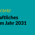 Grafik mit grünem Hintergrund und einer gezeichneten Glühbirne. Text: #EngageiertGeforscht ZiviZ im Stifterverband. Zivilgesellschaftliches Engagement im Jahr 2031. Studienbericht