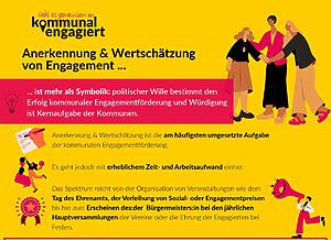 Infografik zum Thema Anerkennung und Wertschätzung von Engagement