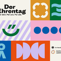 Grafik mit dem Logo des Bundespräsidenten und dem Logo der DSEE. Text: Der Ehrentag. Für dich. Für uns. Für alle.