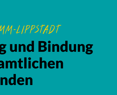 Headergrafik mit dem Titel: Gewinnung und Bindung von ehrenamtlichen Wahlhelfenden